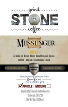 Messenger Decaf Espresso (Swiss Water Decaf Blend) - 5lb